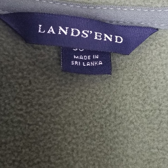Lands' End Mens Fleece Jacket Size Medium 38-40 - Picture 4 of 4